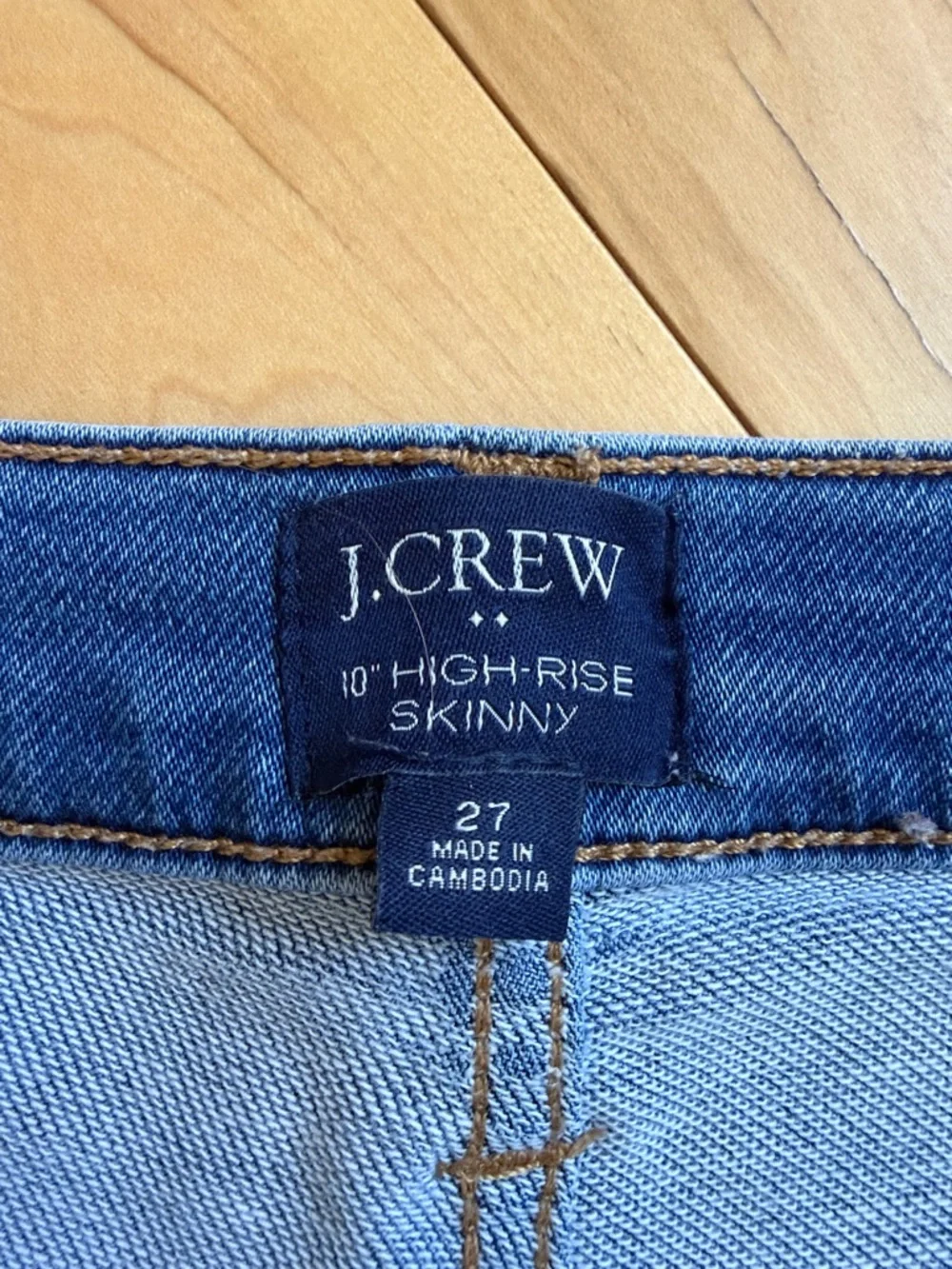J. Crew Factory High-Rise Blue Stretch Jeans